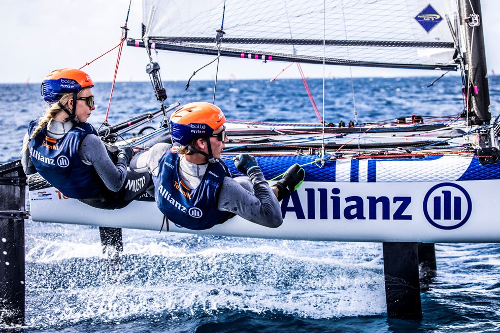 Laila van der Meer en Bjarne Bouwer (foto Sailing Energy)