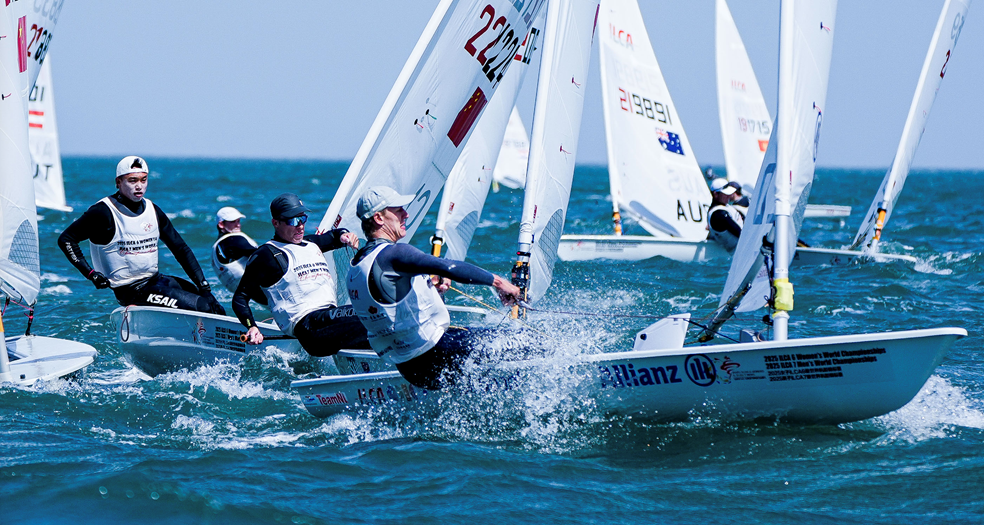 Willem Wiersema in actie in Qingdao