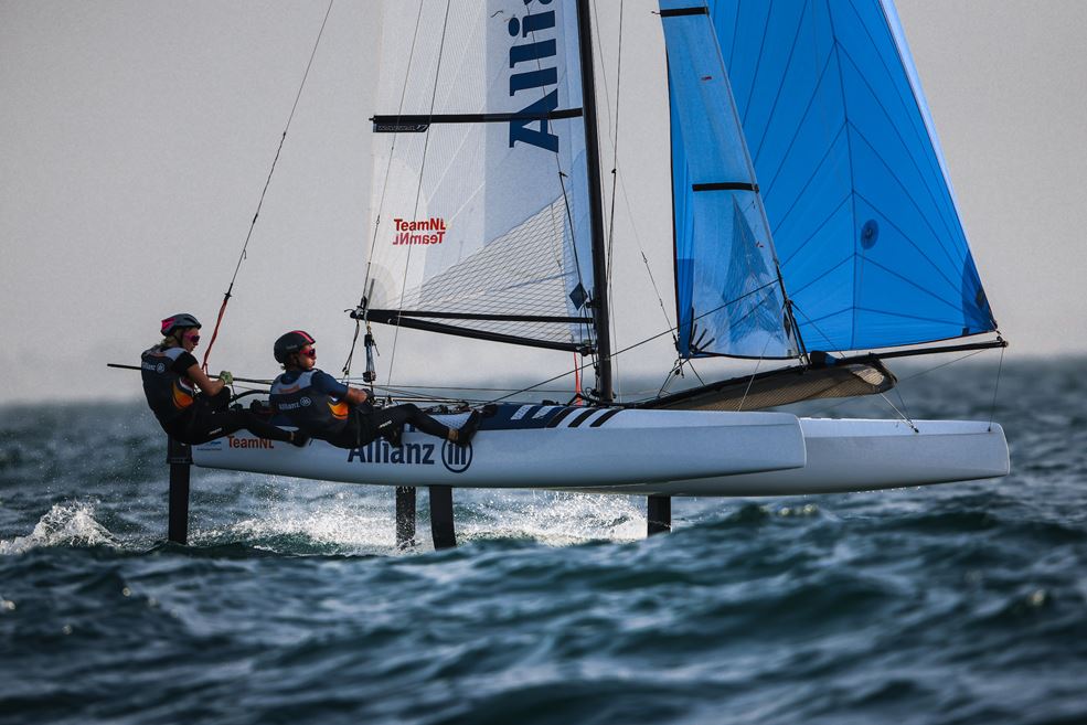 Laila van der Meer en Bjarne Bouwer (foto Sailing Energy)