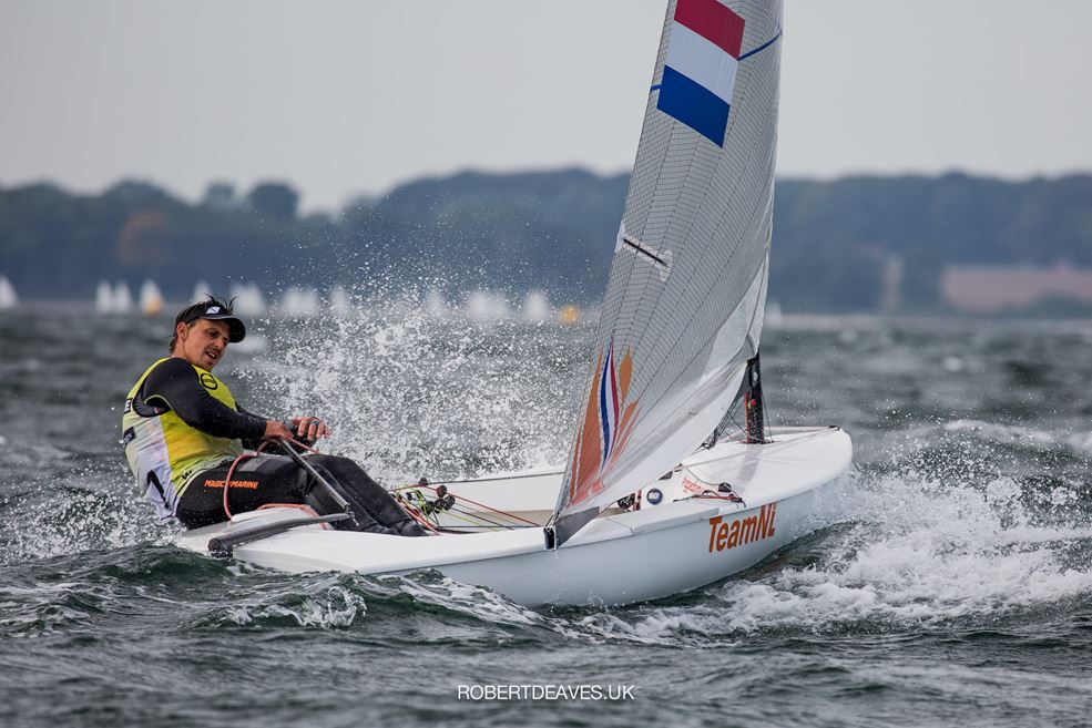 Nicholas Heiner in de gele trui (foto Robert Deaves)