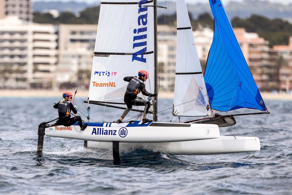 Laila van der Meer en Bjarne Bouwer (foto Sailing Energy)