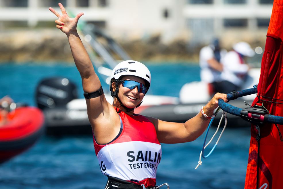 Sara Wennekes 3e op Olympisch Test Event 2023 (foto World Sailing)