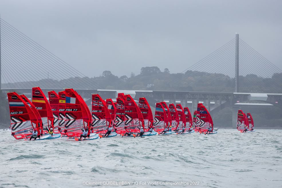 Foto Max Castelein (NED 36), WK iQFOiL 2022, Brest. Credits Eric Bellande