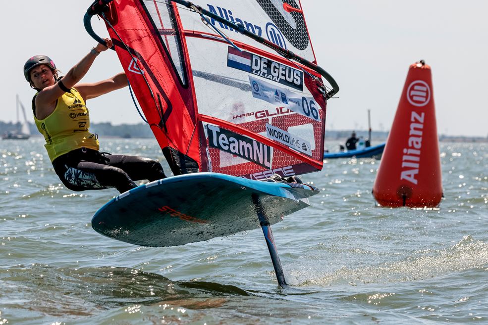 Lilian de Geus op de Allianz Regatta 2022 (foto Sailing Energy)