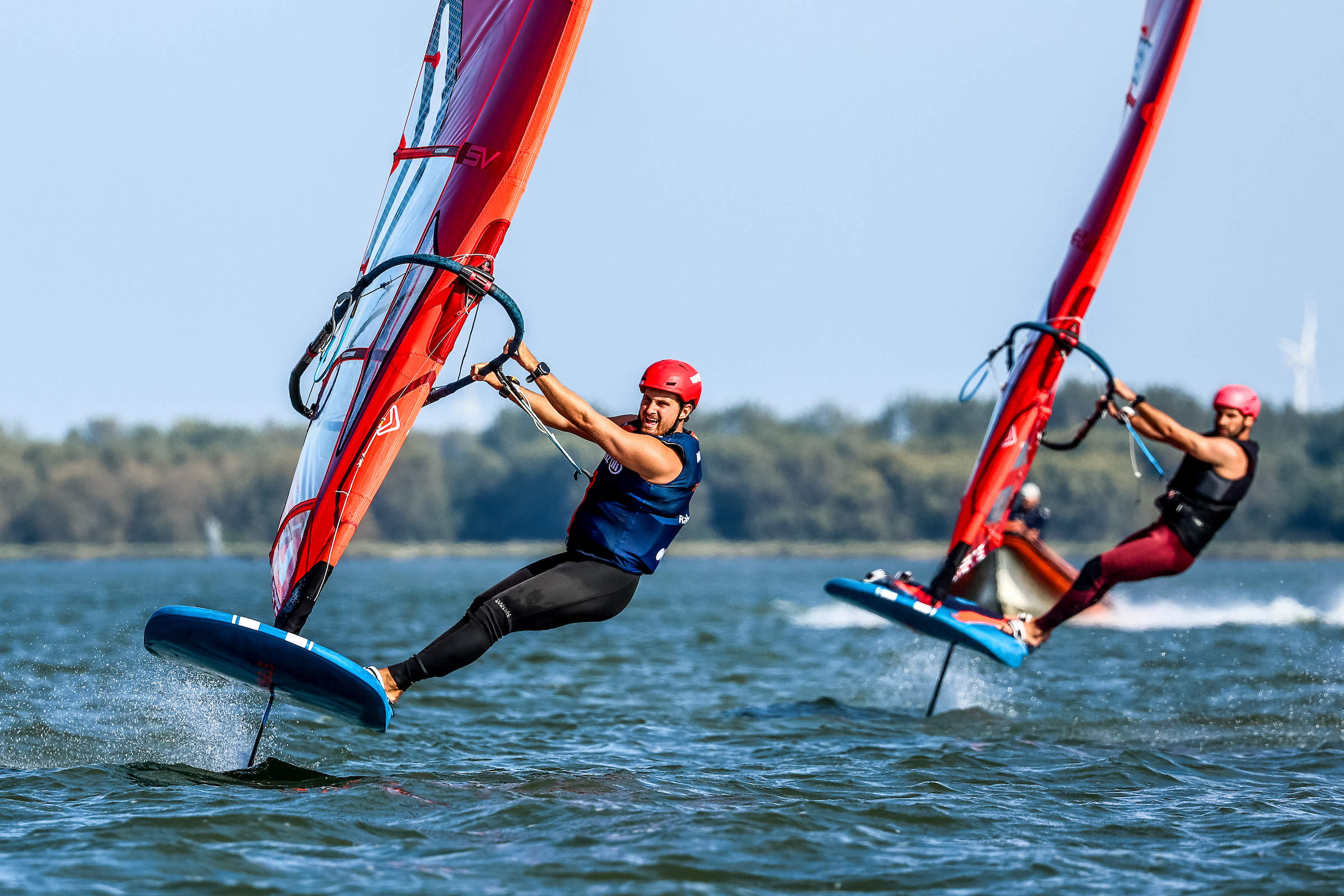 Max Castelein op kop (foto Sailing Energy / Dutch Water Week)