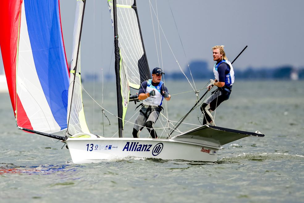 Bart Lambriex en Floris van de Werken winnen de enige race van 31 mei (foto Sailing Energy)