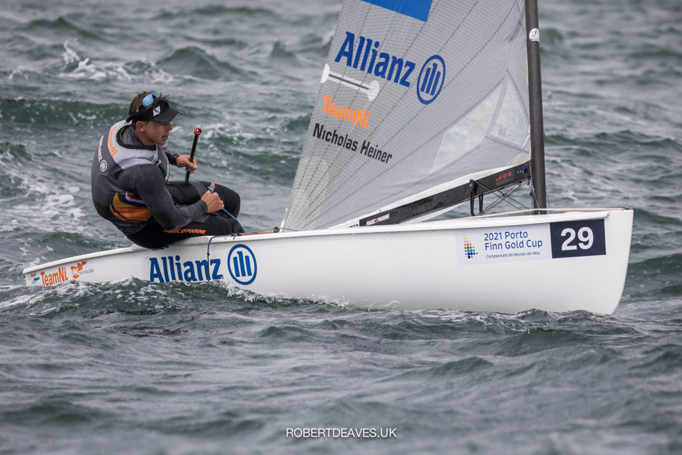 Heiner op WK Finn 2021 (fotograaf Robert Deaves)