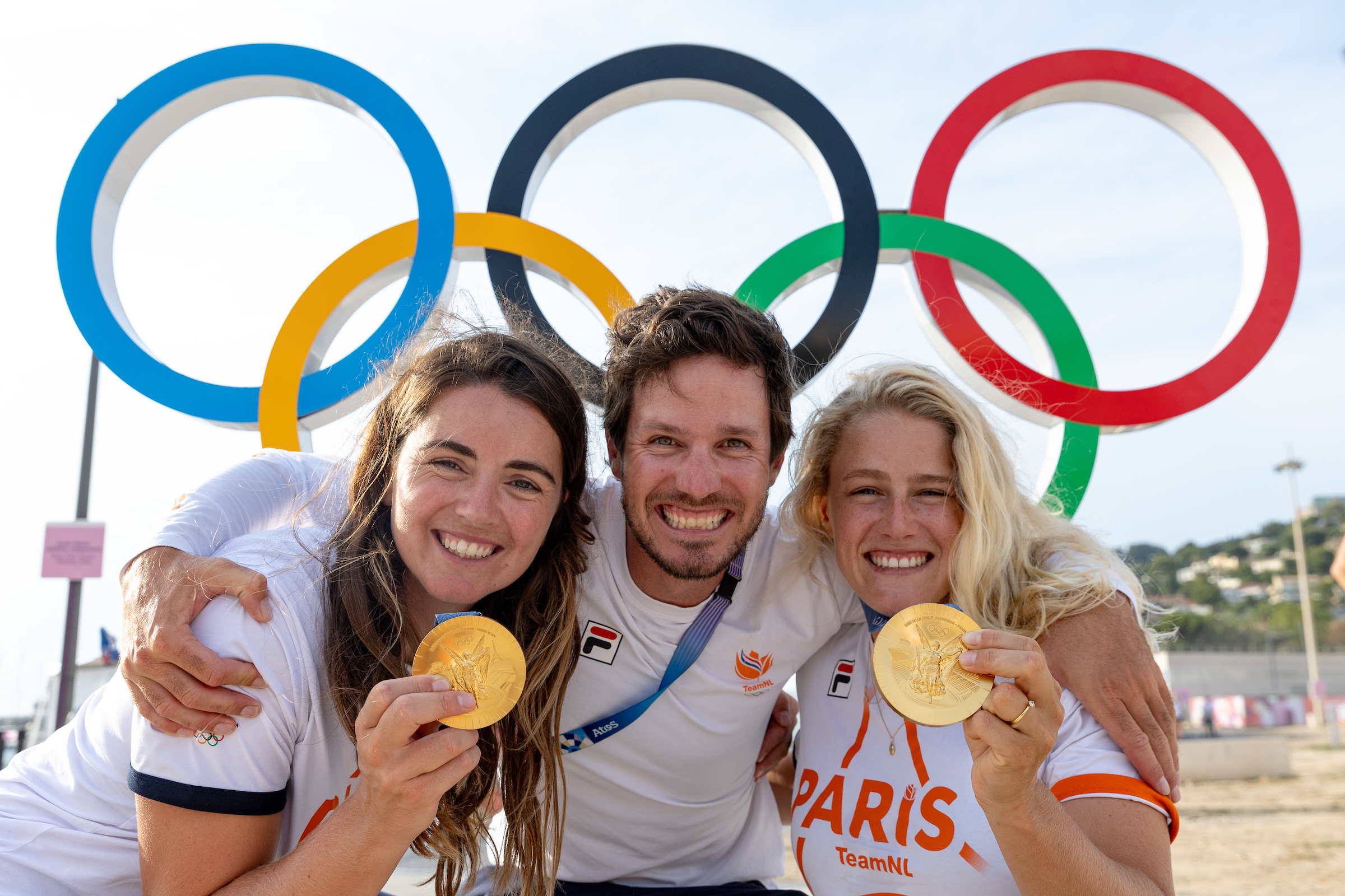 Duetz, Böcker en Van Aanholt (foto World Sailing / Sander van der Borch)