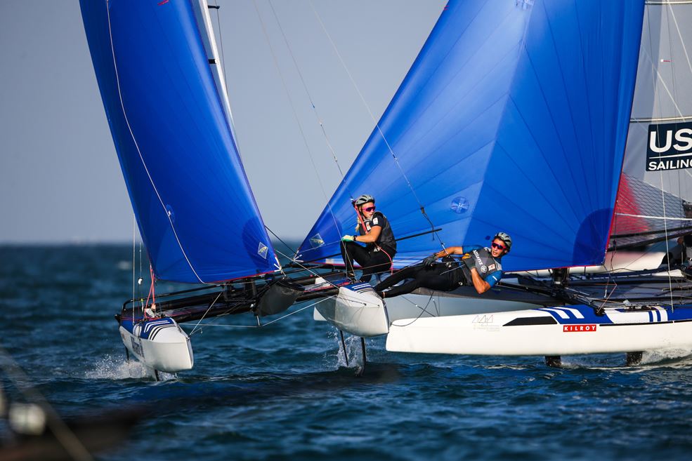 Laila van der Meer en Bjarne Bouwer (fotograaf Sailing Energy)
