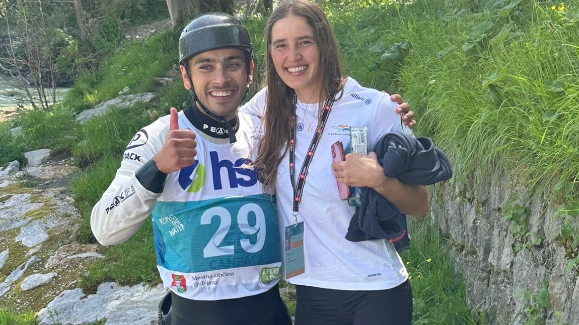 Joris Otten (l) en Lena Teunissen