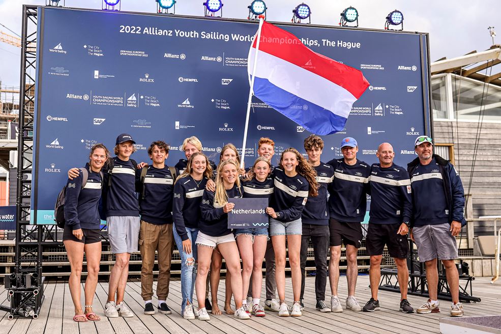Het Nederlandse team (foto Sailing Energy)