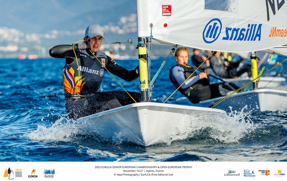 Marit Bouwmeester op de voorlaatste dag met wind (fotograaf organisatie EK)