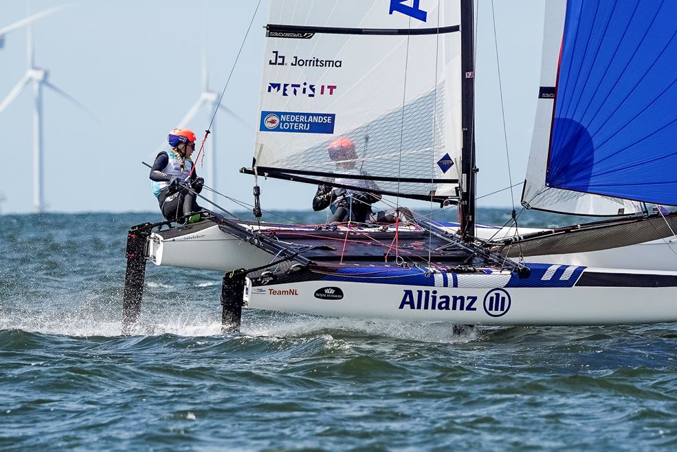 Goede dag voor Van der Meer en Bouwer (foto World Sailing)