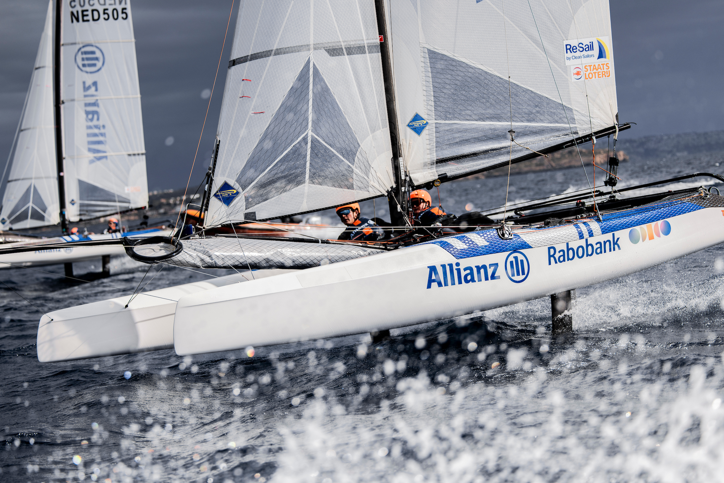 Beide Nacra17 teams in training