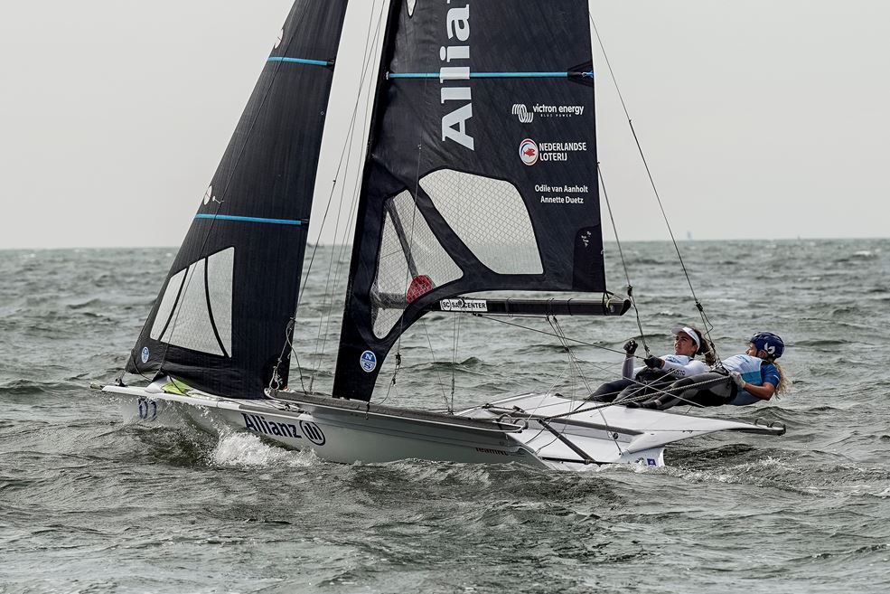 Van Aanholt en Duetz (foto Worlds Sailing)