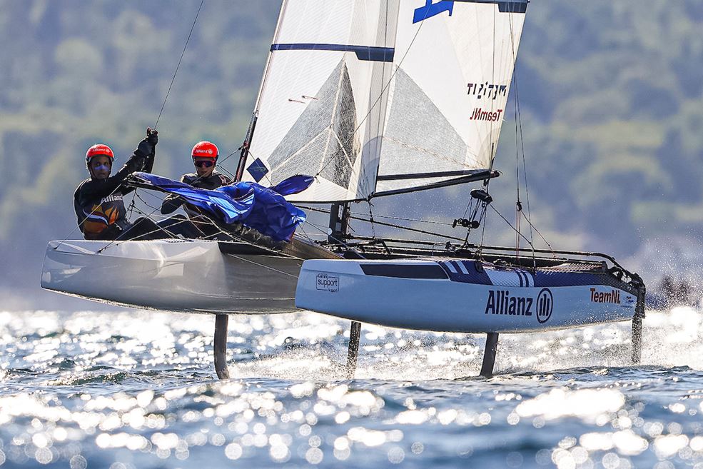 Laila van der Meer en Bjarne Bouwer (foto Sailing Energy)