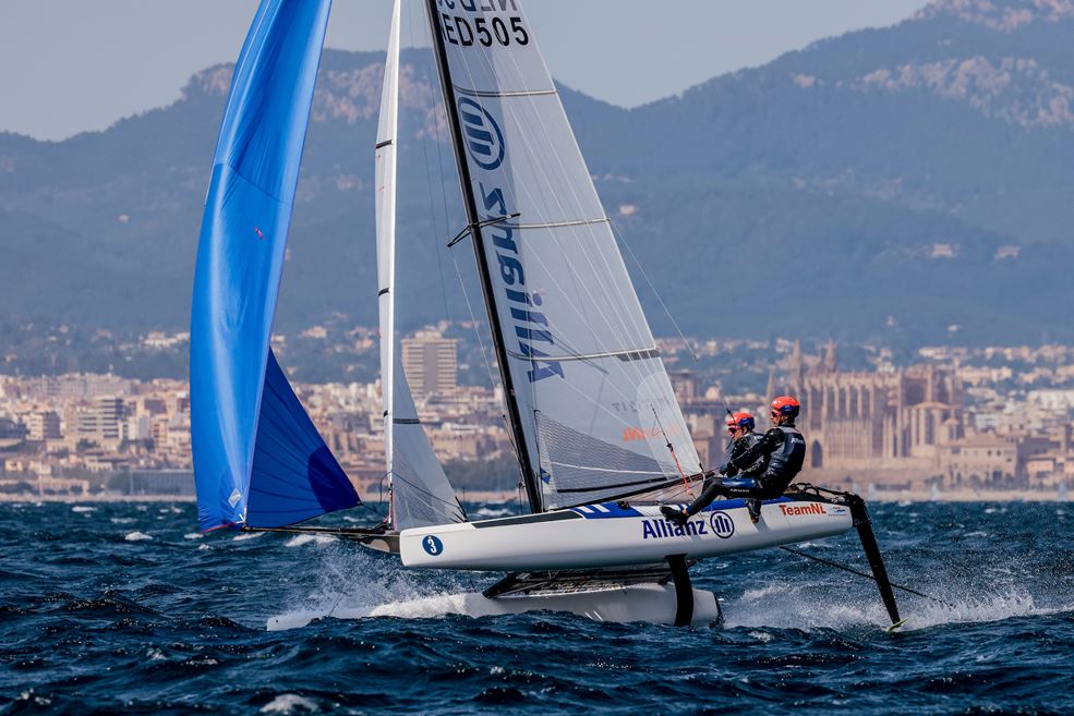 Laila van der Meer en Bjarne Bouwer (foto Sailing Energy)