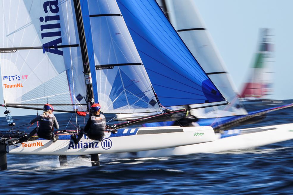 Laila van der Meer en Bjarne Bouwer (foto Sailing Energy)